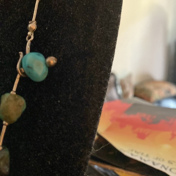 Jay king signature hook necklace in sterling silver & Turquoise Vintage 21” - Picture 4 of 6